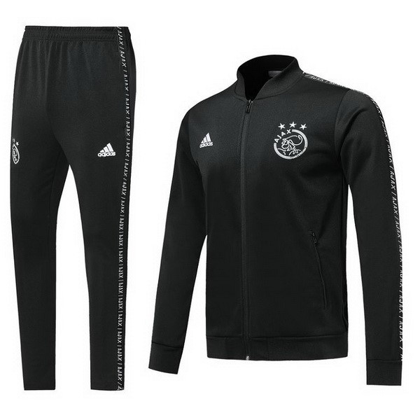 Survetement Football Ajax 2019-20 Noir Blanc